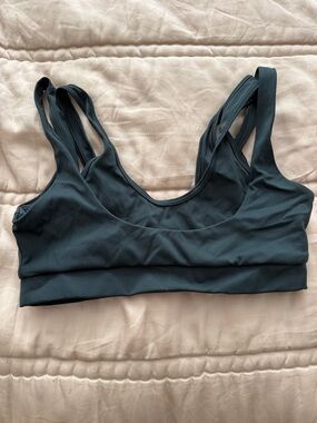 SKIMS Double-Strap Sports Bra in Deep Teal
